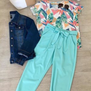 Pantalón con enlazada