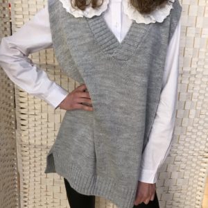Maxi chaleco de lana Celine