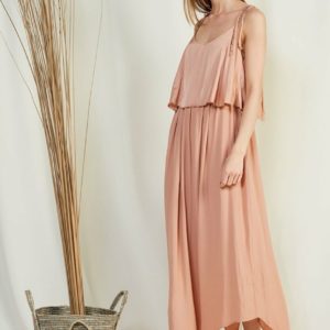 Vestido largo asimétrico