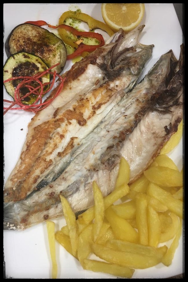 Lubina a la plancha.