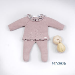 CONJUNTO DE POLAINA COMBINADO CON TEJIDO LIBERTY, PANGASA, INVIERNO 2022
